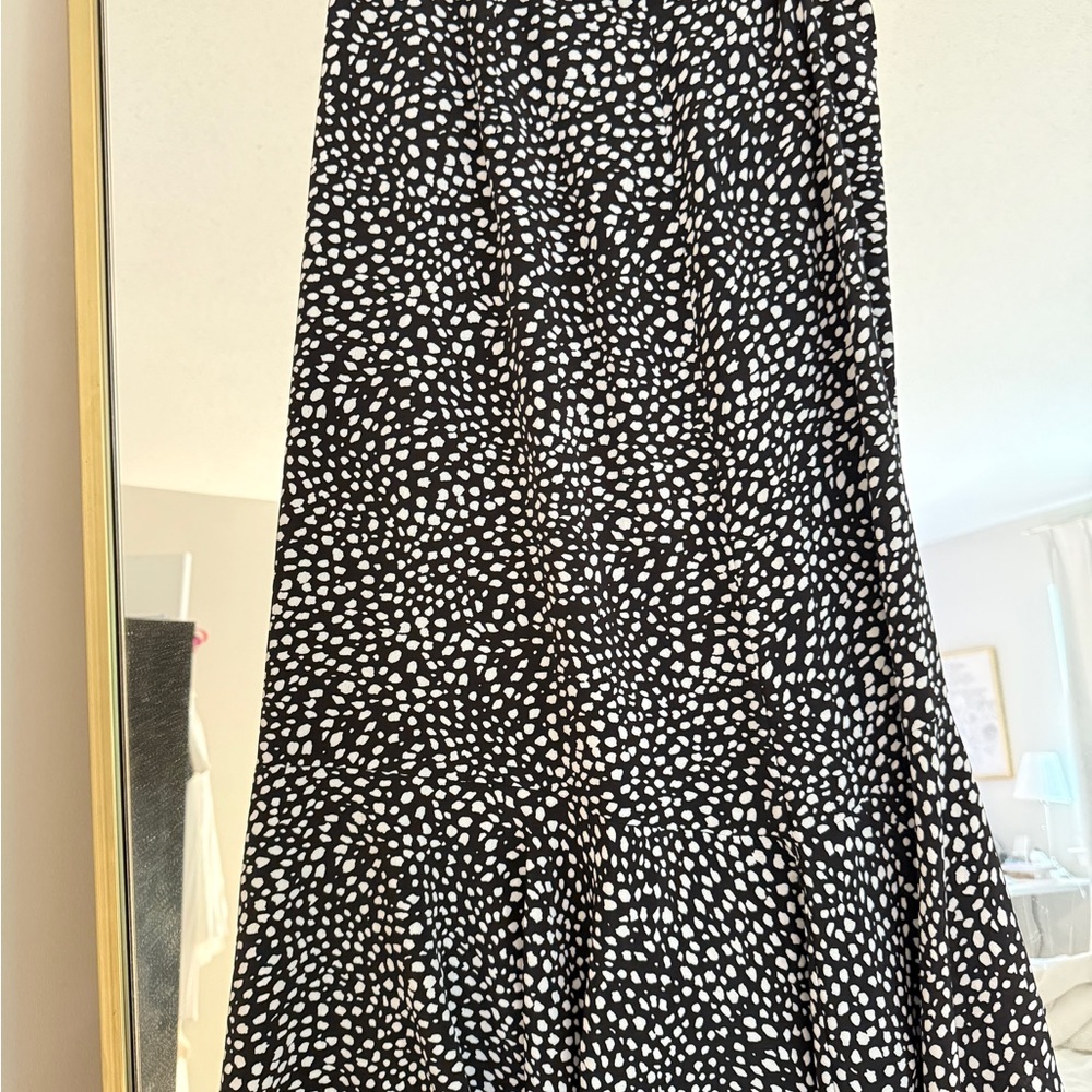 Midi patterned skirt